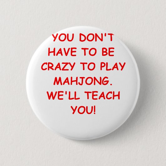 mahjong ronde button 5,7 cm (Voorkant)