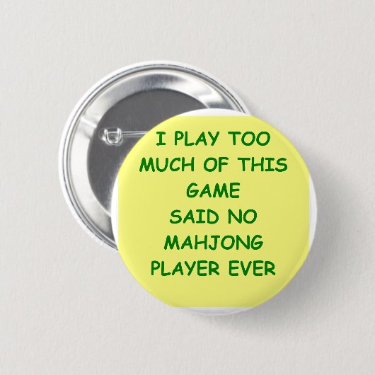 mahjong ronde button 5,7 cm (Voorkant /achterkant)