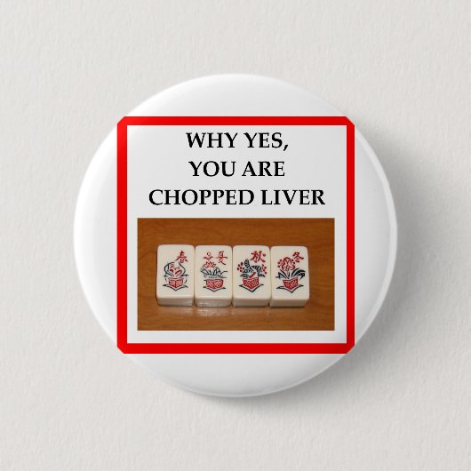 MAHJONG RONDE BUTTON 5,7 CM (Voorkant)