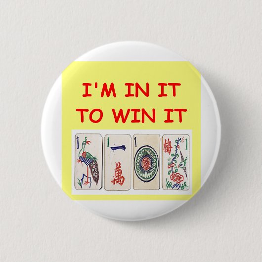 mahjong ronde button 5,7 cm (Voorkant)