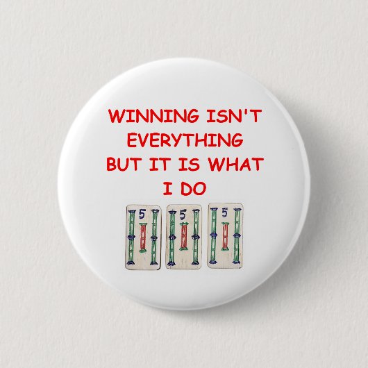 MAHJONG RONDE BUTTON 5,7 CM (Voorkant)