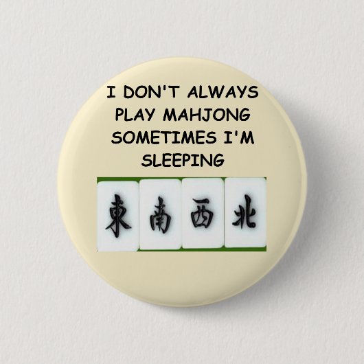 mahjong ronde button 5,7 cm (Voorkant)