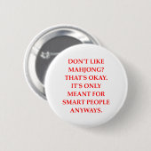 MAHJONG RONDE BUTTON 5,7 CM (Voorkant /achterkant)