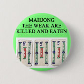 MAHJONG RONDE BUTTON 5,7 CM (Voorkant)