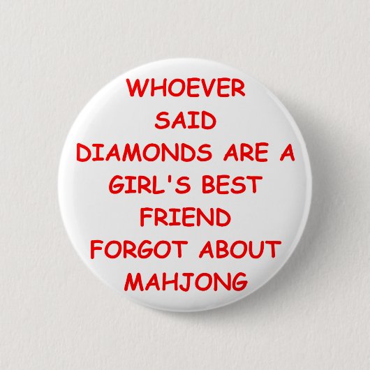 mahjong ronde button 5,7 cm (Voorkant)