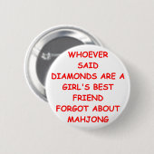 mahjong ronde button 5,7 cm (Voorkant /achterkant)