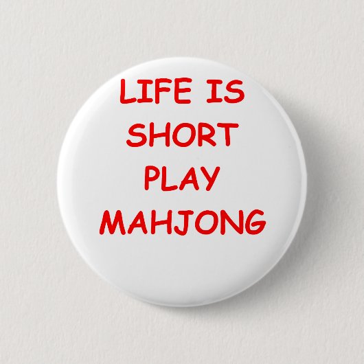 mahjong ronde button 5,7 cm (Voorkant)