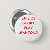 mahjong ronde button 5,7 cm (Voorkant /achterkant)