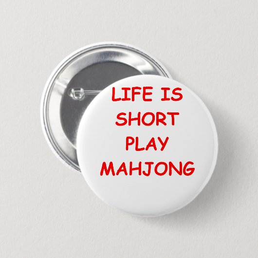 mahjong ronde button 5,7 cm (Voorkant /achterkant)