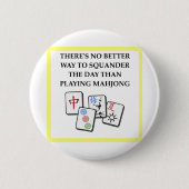MAHJONG RONDE BUTTON 5,7 CM (Voorkant)
