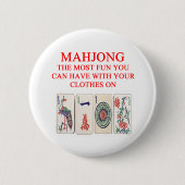 MAHJONG RONDE BUTTON 5,7 CM (Voorkant)
