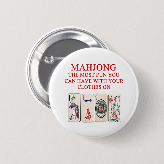 MAHJONG RONDE BUTTON 5,7 CM (Voorkant /achterkant)