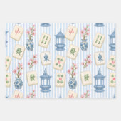 Mahjong Seersucker Inpakpapier Set Vel (Voorkant 2)