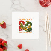 Mahjong servetten en tafelgerei (Insitu)