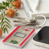 Mahjong sleutelhanger met drakensymbolen (Voorkant Rechts)