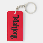 Mahjong sleutelhanger met drakensymbolen (achterkant)