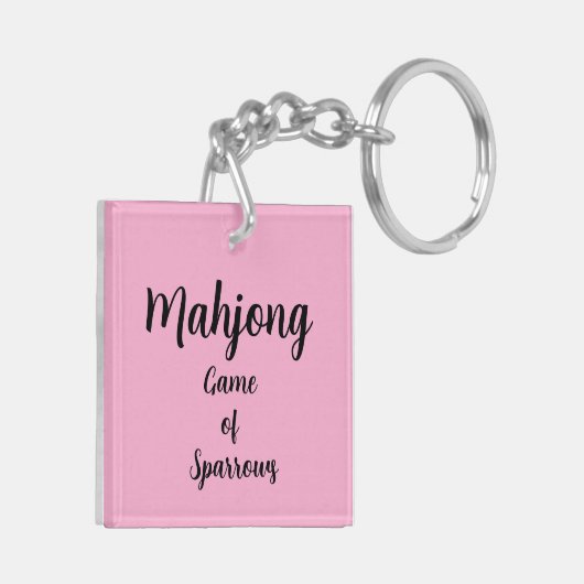 Mahjong-sleutelhanger Sleutelhanger (Achterkant Links)