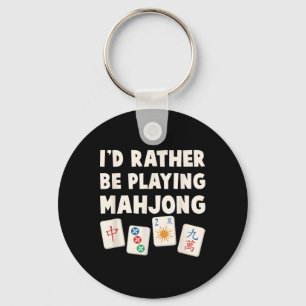 Mahjong-spel - Ik speel liever Mahjong Sleutelhanger