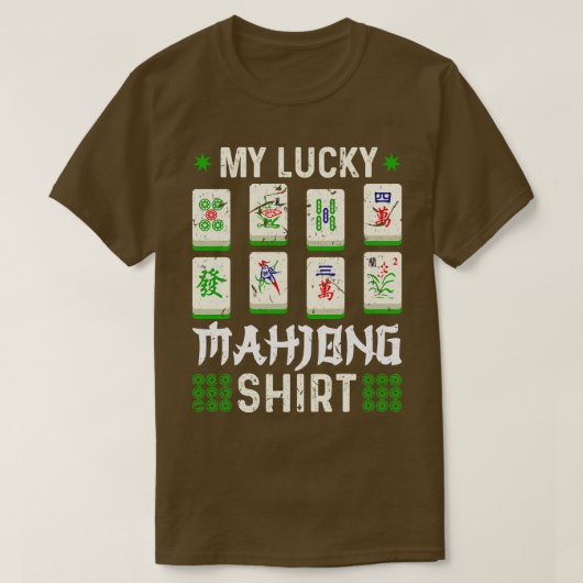 Mahjong spel Mah Jong T-shirt (Design voorkant)