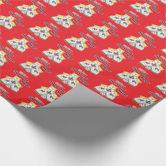 Mahjong spel Party_Funny Cat Short Een speler Cadeaupapier (Hoek)