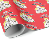 Mahjong spel Party_Funny Cat Short Een speler Cadeaupapier (Rol Hoek)