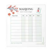 Mahjong-spel scoreboek notitieblok (Voorkant)