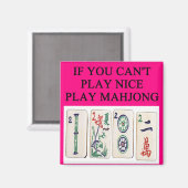 MAHJONG-speler Magneet (Voorkant / Achterkant)