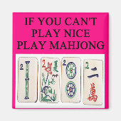 MAHJONG-speler Magneet (Voorkant)