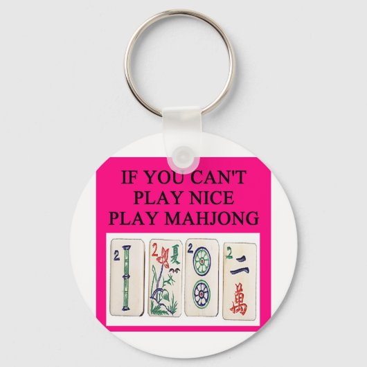 MAHJONG-speler Sleutelhanger (Voorkant)