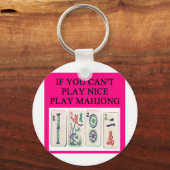 MAHJONG-speler Sleutelhanger (Voorkant)