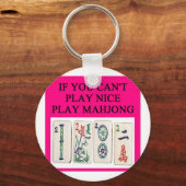 MAHJONG-speler Sleutelhanger (Voorkant)