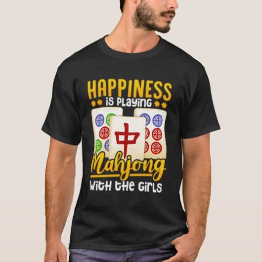 Mahjong-speler T-shirt (Voorkant)