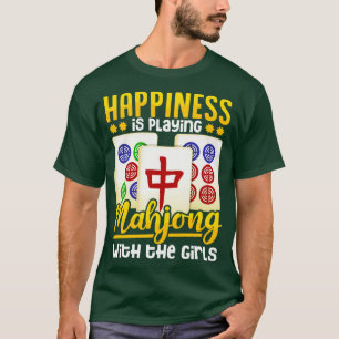 Mahjong Speler Vrouwen Meisjes Grappig Gift T-shirt