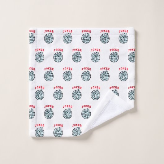 MahJong-spelsymbool Joker tegel Bad Handdoek (Wasdoekje)