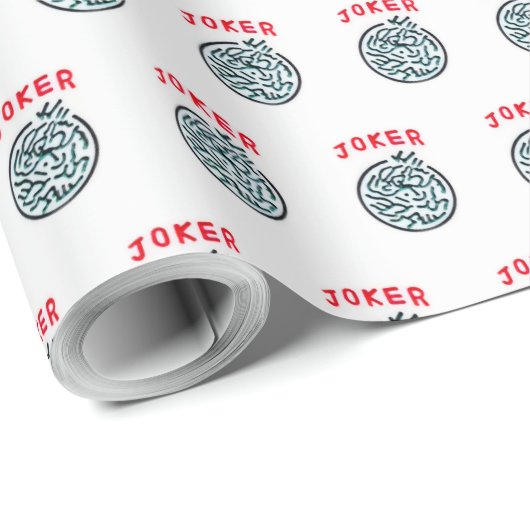 MahJong-spelsymbool Joker tegel Cadeaupapier (Rol Hoek)