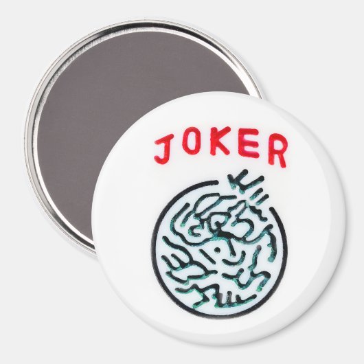 MahJong-spelsymbool Joker tegel Magneet (Voorkant / Achterkant)