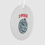 MahJong-spelsymbool Joker tegel Ornament (voorkant)