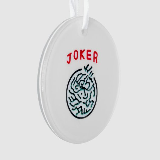 MahJong-spelsymbool Joker tegel Ornament (voorkant)