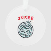 MahJong-spelsymbool Joker tegel Ornament (voorkant)