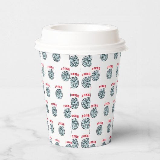 MahJong-spelsymbool Joker tegel Papieren Bekers (Rechts)