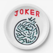 MahJong-spelsymbool Joker tegel Papieren Bordje (Voorkant)