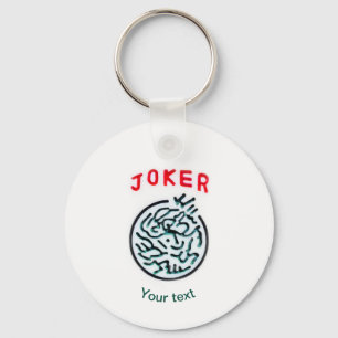 MahJong-spelsymbool Joker tegel Sleutelhanger
