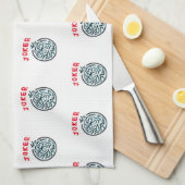 MahJong-spelsymbool Joker tegel Theedoek (Quarter Fold)