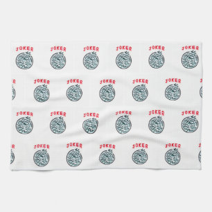 MahJong-spelsymbool Joker tegel Theedoek