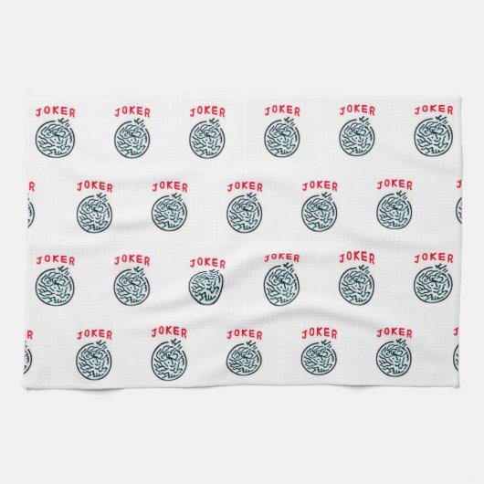 MahJong-spelsymbool Joker tegel Theedoek (Horizontaal)