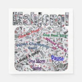 Mahjong Spreuken Luncheon Servet