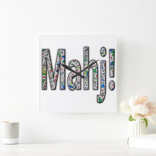 Mahjong Square Clock - Mahj! Vierkante Klok (Huis)