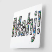 Mahjong Square Clock - Mahj! Vierkante Klok (Hoek)