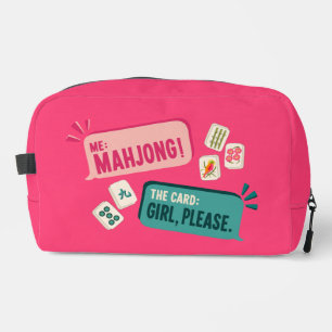 Mahjong-steentjeszak–Meisje, alsjeblieft. Toilettasje