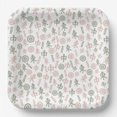 Mahjong Symbolen Papieren Bordje (Voorkant)